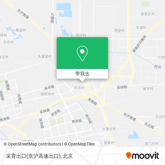 采育出口(京沪高速出口)地图