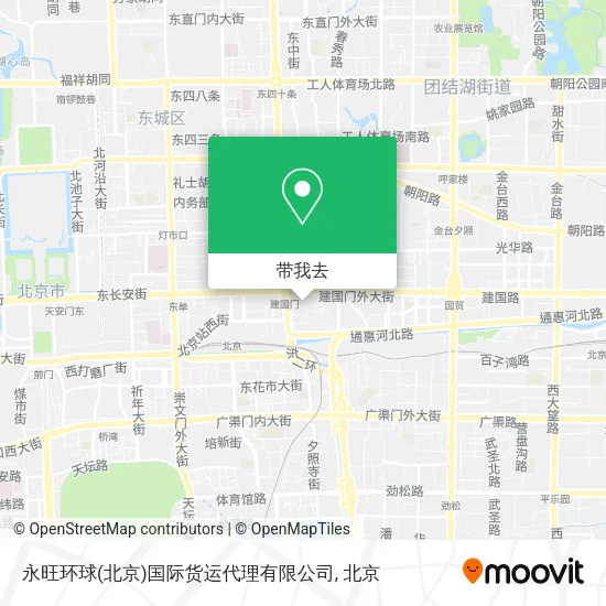 永旺环球(北京)国际货运代理有限公司地图