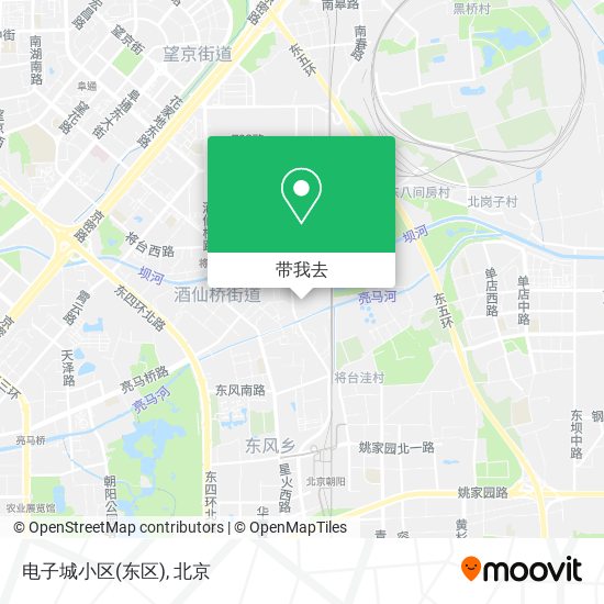电子城小区(东区)地图