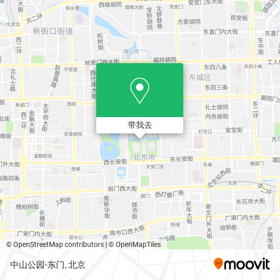 中山公园-东门地图