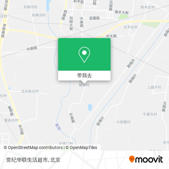 世纪华联生活超市地图