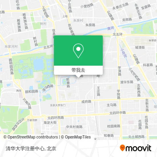 清华大学注册中心地图