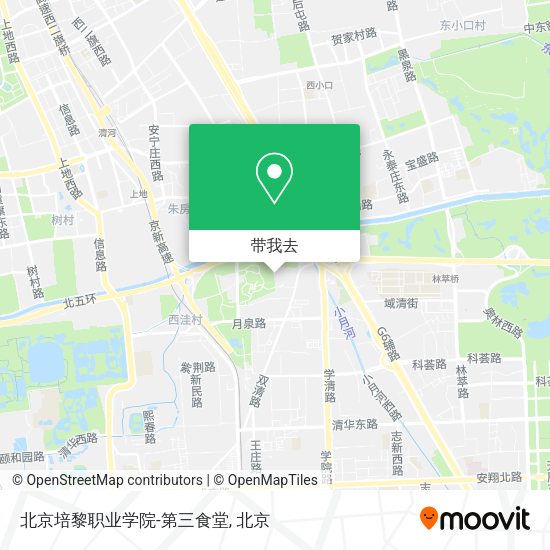 北京培黎职业学院-第三食堂地图