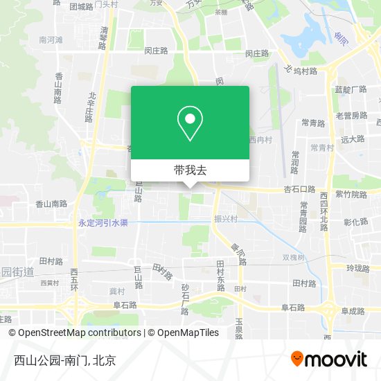 西山公园-南门地图