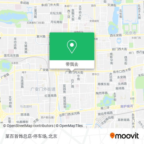 菜百首饰总店-停车场地图