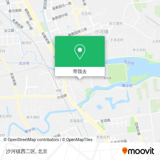 沙河镇西二区地图
