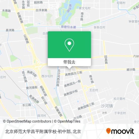 北京师范大学昌平附属学校-初中部地图