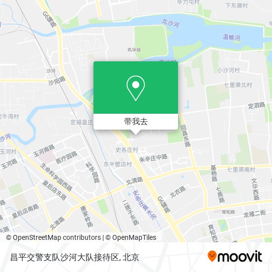 昌平交警支队沙河大队接待区地图