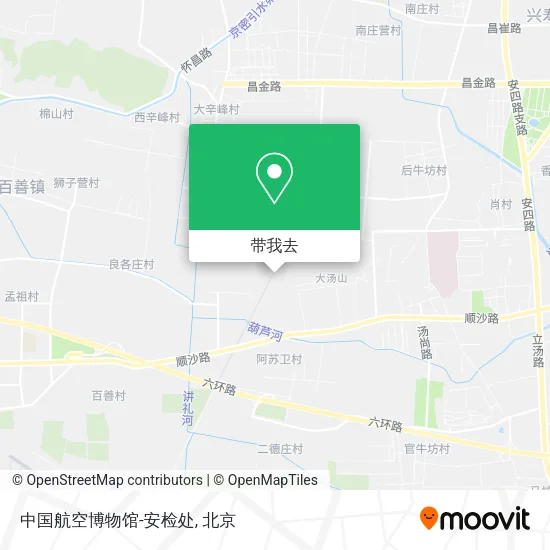 中国航空博物馆-安检处地图