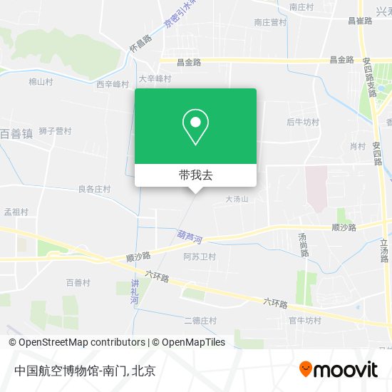中国航空博物馆-南门地图