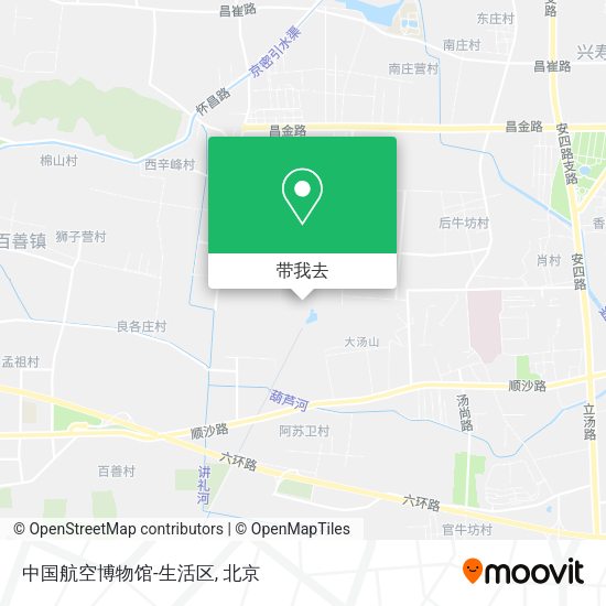 中国航空博物馆-生活区地图