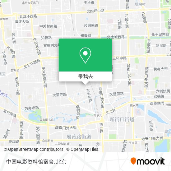 中国电影资料馆宿舍地图