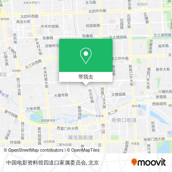 中国电影资料馆四道口家属委员会地图