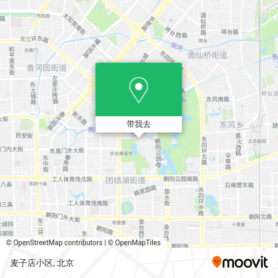 麦子店小区地图
