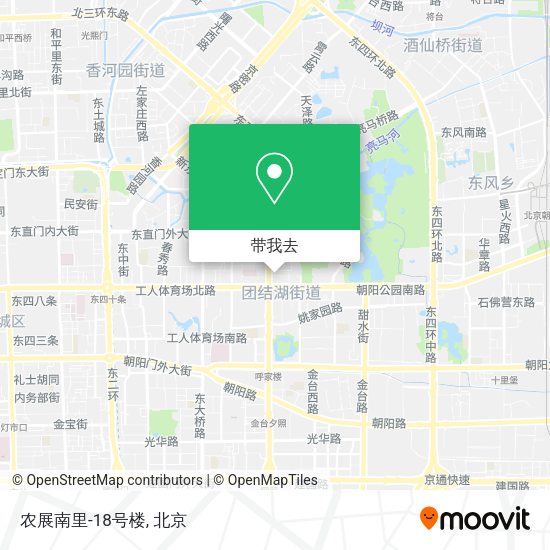 农展南里-18号楼地图