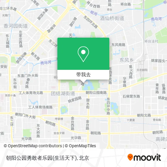 朝阳公园勇敢者乐园(生活天下)地图