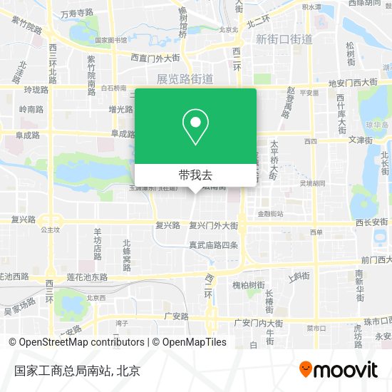 国家工商总局南站地图