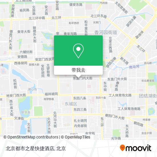 北京都市之星快捷酒店地图