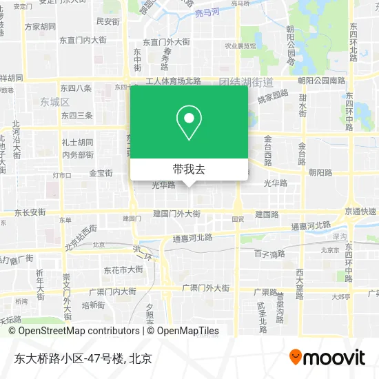 东大桥路小区-47号楼地图