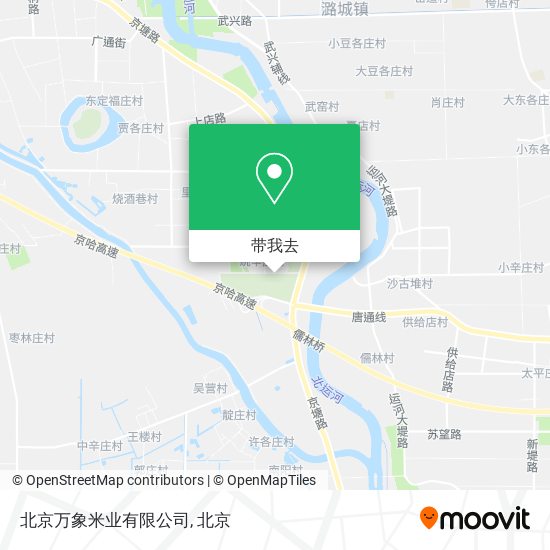 北京万象米业有限公司地图