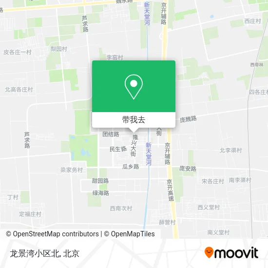 龙景湾小区北地图