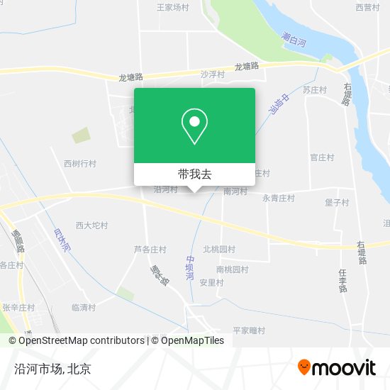 沿河市场地图