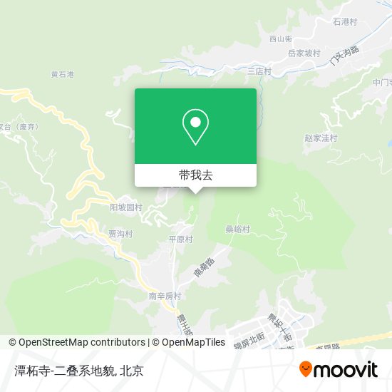 潭柘寺-二叠系地貌地图