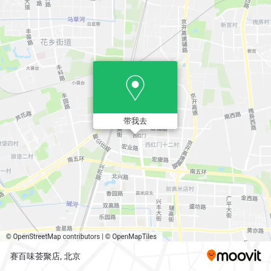 赛百味荟聚店地图