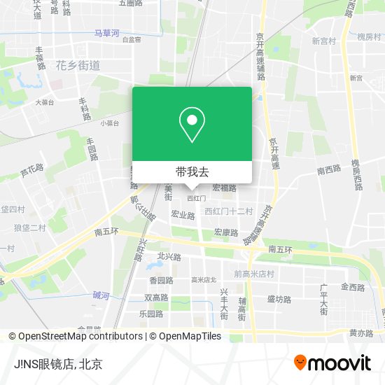 J!NS眼镜店地图
