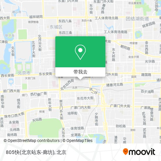 805快(北京站东-廊坊)地图