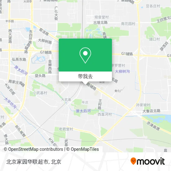 北京家园华联超市地图