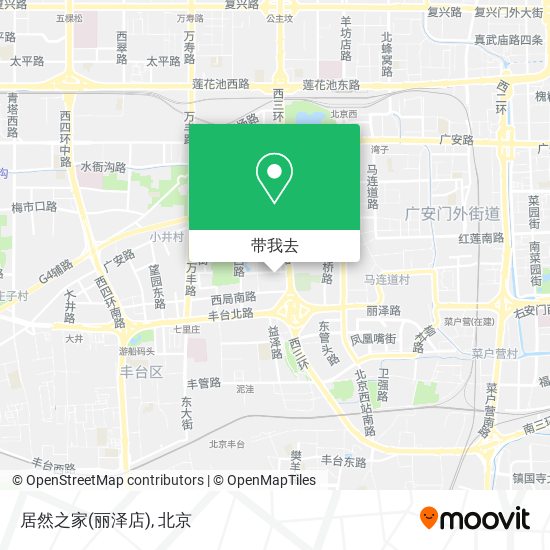 居然之家(丽泽店)地图