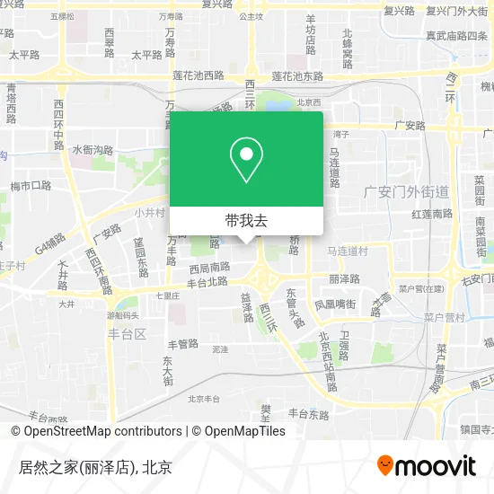 居然之家(丽泽店)地图