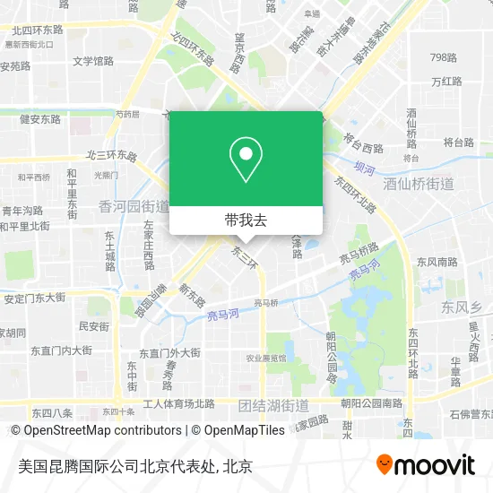 美国昆腾国际公司北京代表处地图