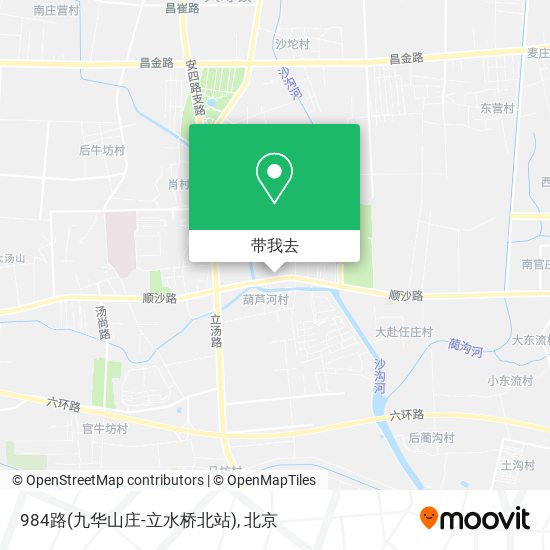 984路(九华山庄-立水桥北站)地图