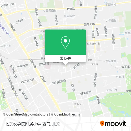 北京农学院附属小学-西门地图