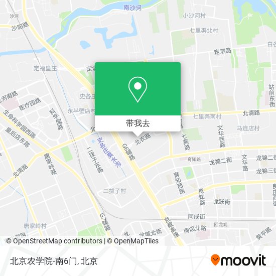 北京农学院-南6门地图