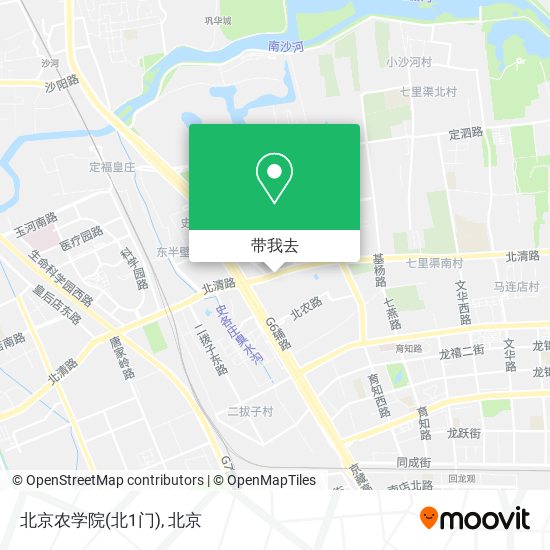 北京农学院(北1门)地图