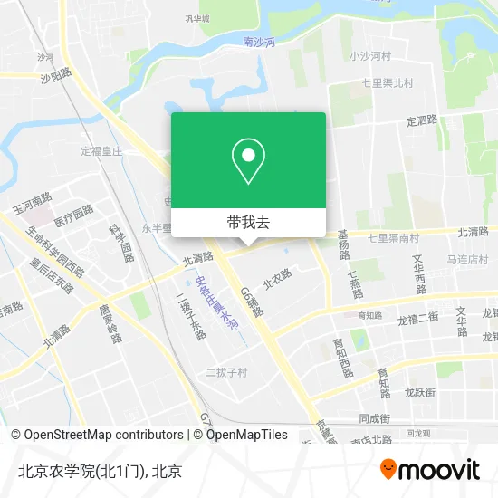 北京农学院(北1门)地图