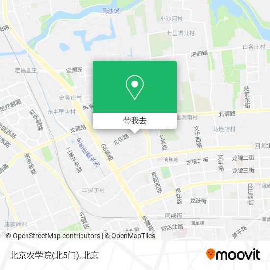 北京农学院(北5门)地图