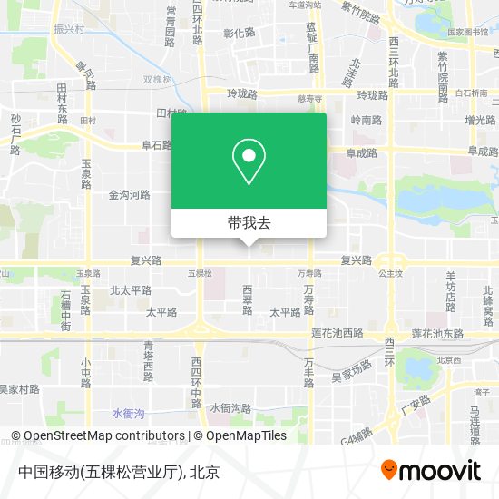 中国移动(五棵松营业厅)地图