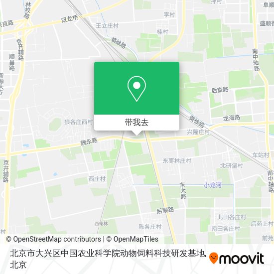 北京市大兴区中国农业科学院动物饲料科技研发基地地图