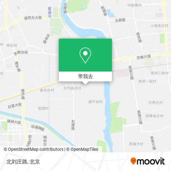 北刘庄路地图