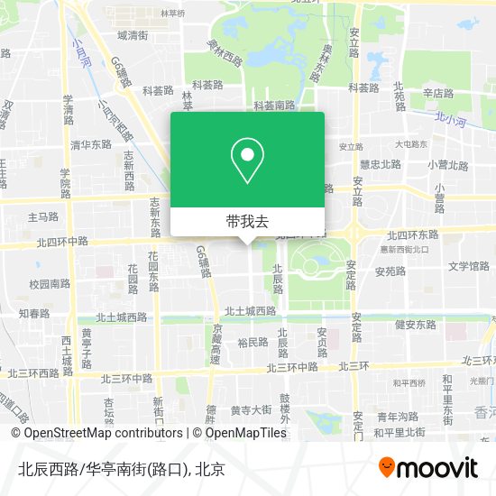 北辰西路/华亭南街(路口)地图