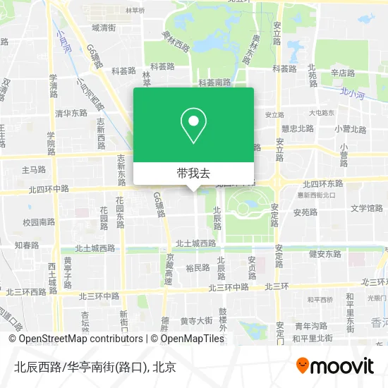 北辰西路/华亭南街(路口)地图