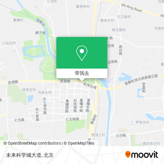 未来科学城大道地图