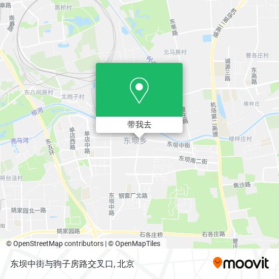 东坝中街与驹子房路交叉口地图