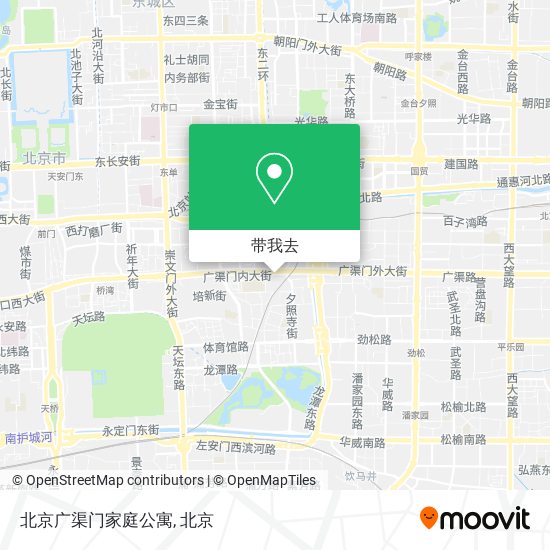 北京广渠门家庭公寓地图