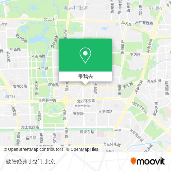 欧陆经典-北2门地图