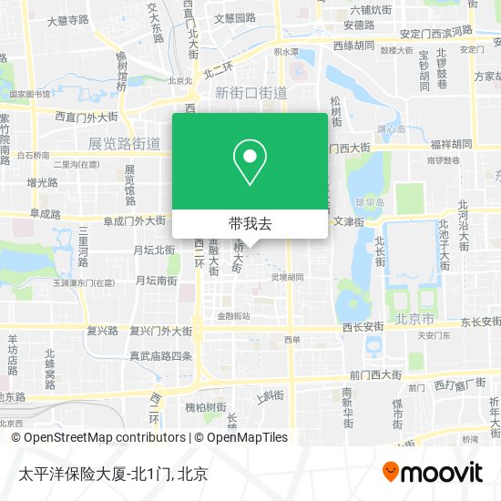 太平洋保险大厦-北1门地图
